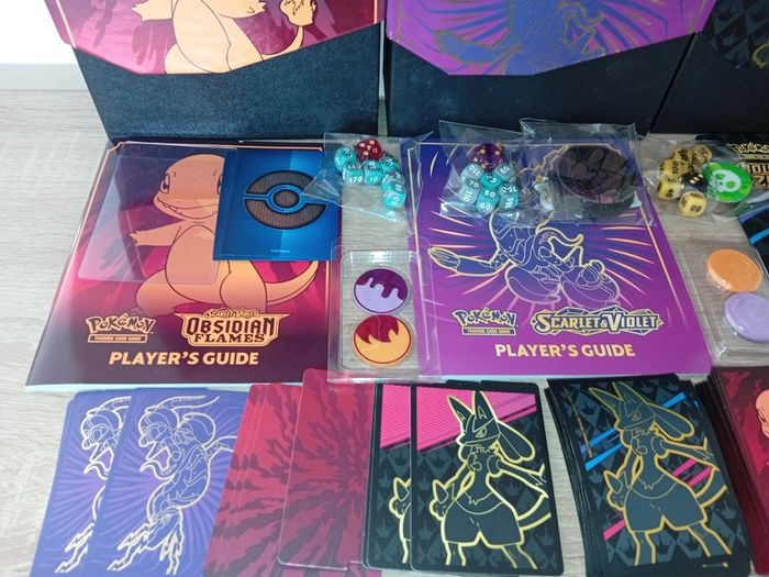 Collection Of Pokemon Card Boxes No Cards Scarlet Violet Obsidian Flames Etc