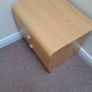 Two light wood bedroom lockers & freestanding mirr Image 5