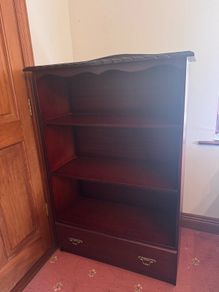 Traditional Wooden Bookcase with drawer