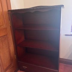 Traditional Wooden Bookcase with drawer