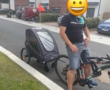 Axkid Grand Tour 4-in-1 Bike Trailer & Double Bugg