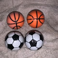 (4) Novelty golf balls