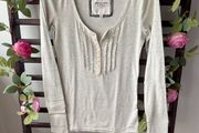 top Abercrombie &amp; fitch long sleeve Henley size large