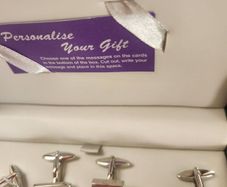Cuff links gift set, golf theme