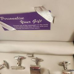 Cuff links gift set, golf theme