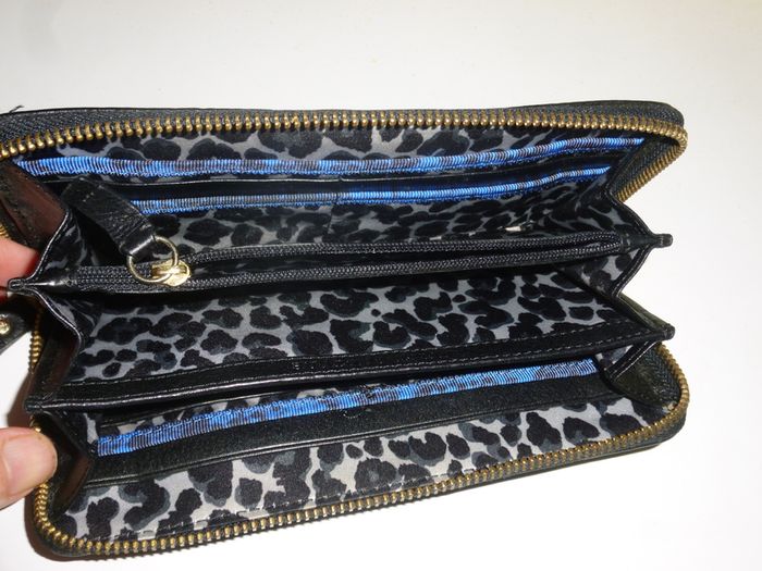 Ladies faux-snakeskin handbag