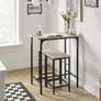 Dining table and 2 stools Image 5