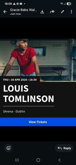 Louis Tomlinson tickets x 2
