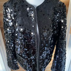 Women's sequinned jacket Other Stories BNWT black size 38