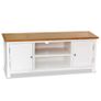 TV Cabinet 120x35x48 cm Solid Oak Wood Image 2