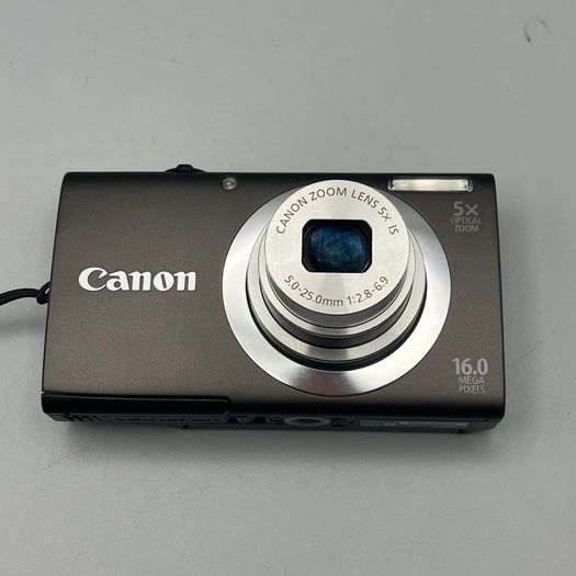 Canon PowerShot A2400 IS 16MP Digital Camera Brown - Full Kit
