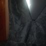ladies black v neck short dress Image 2