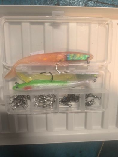 weighted paddle tail lures