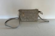 Grey Crossbody Clutch Bag