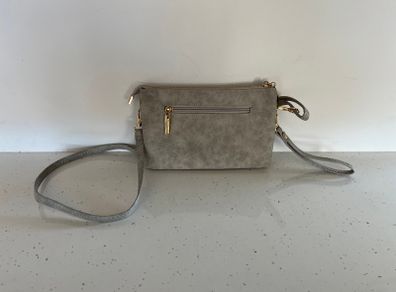 Grey Crossbody Clutch Bag