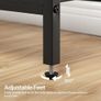 Console Table, Slim Console Table with 2 Drawers, Hallway Table with Storage, Side Table, Slim Sofa Table for Small Spaces, Living Room, Entryway, Kitchen, Greige and Black Image 5