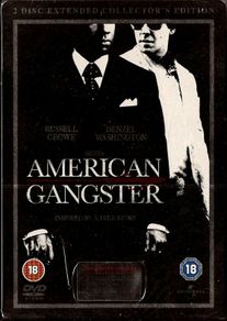AMERICAN GANGSTER 2 Disc Extended DVD Steelbook Collector's Edition