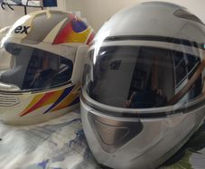 2 Motorbike Helmets