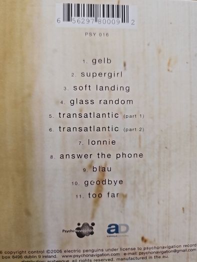 Electric Penguins CD - Goodbye From The...