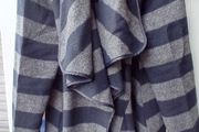 Striped Cowlneck Coat