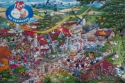 1000 piece jigsaw puzzle  " I love the farmyard" by Mike Jupp.