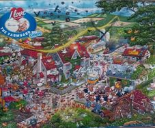 1000 piece jigsaw puzzle  " I love the farmyard" by Mike Jupp.