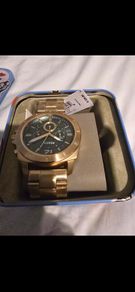 Fossil Privateer Sport Gold Green Chronograph BQM7123 Men's Watch