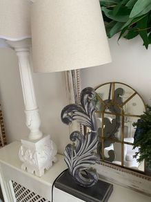 ShabbyChic Set of 2 Tall Lamps