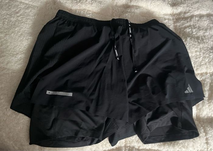 Adidas running shorts 2 in 1 size xxl xl