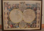 Beautiful Framed Personally Constructed Jigsaw Map Of The World