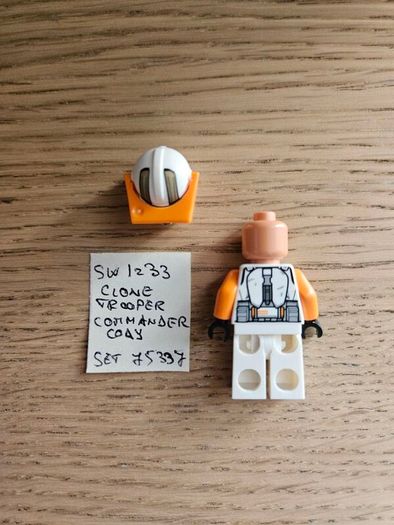 lego sw1233 clone trooper commander cody, set 75337