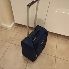 2 wheel travel cabin case with extendable handle.