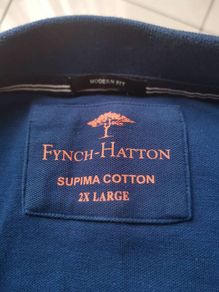Men's Designer FYNCH HATTON Short Sleeve Polo