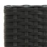 3 Piece Garden Bar Set Poly Rattan Black Image 10