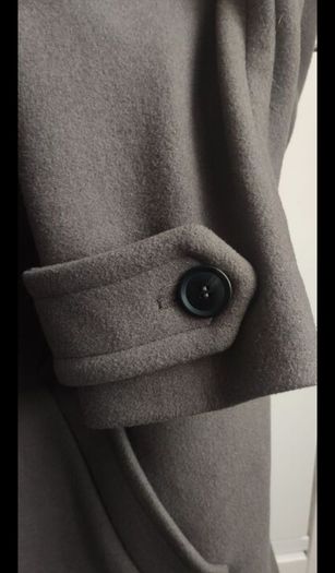 NWT Men's Zara Wool Peacoat Size L