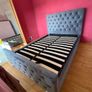 Sale On New Grey Colour  4ft6, 5ft, And 6ft Sizes Ottoman Gaslift Storage Beds. New Geniun Emma. Mattresses Instock Image 8