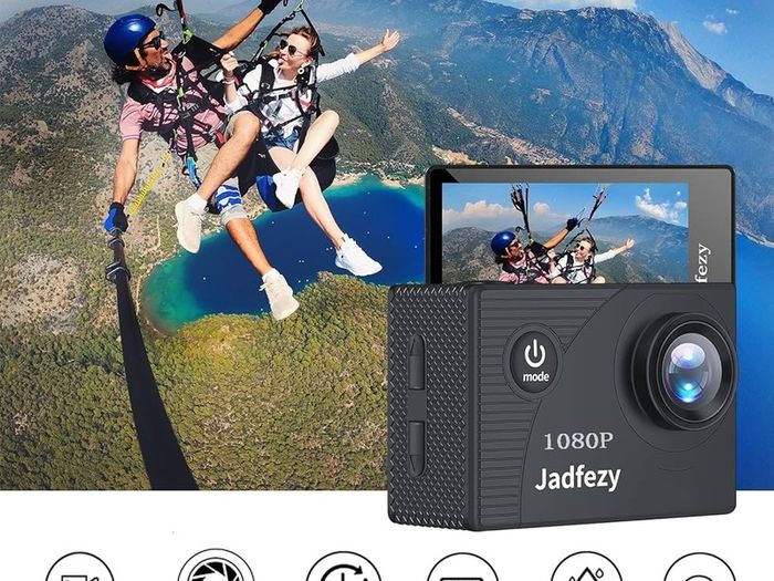 NEW SALE | Action Camera FHD 1080P 12MP, 98FT/30M Underwater Waterproof Camera with 2 Rechargeable Batteries, Wide Angle