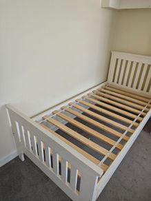 solid oak bed