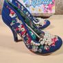 Womens Irregular Choice Blue Floral Pearly Girly High Heels Court Shoes Bridal Wedding  Size Uk 5 Eu 38 Boxed Image 7