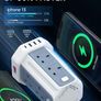 Extension Tower 8 AC Outlets 4 USB Ports, Surge Protection Extension Lead with 4 Independent Switch, 17W USB C Ports Extension Cable 3M for Office, Home, Kitchen Image 2