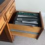 Mid-Century Hardwood Executive Desk Image 7