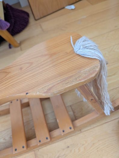 Wooden rocking horse