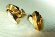 Vintage Hallmarked 9ct White/Yellow Gold Earrings
