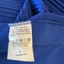 Pala DOro Pleated Royal Blue Blouse with Neck Tie.   Size L Image 5