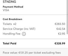 Luke combs tickets x2 for 19th July, absolute bargain wouldn't get them cheaper more than half price