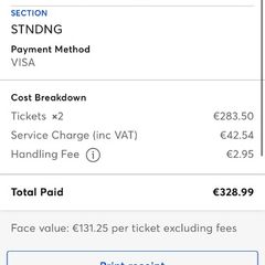 Luke combs tickets x2 for 19th July, absolute bargain wouldn't get them cheaper more than half price