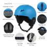 BRAND NEW Snow Helmet with Detachable Earmuff Men Women with Goggle Fixed Strap Image 2