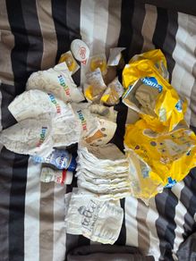 Baby Supplies - Size 1 Nappies, Formula (Aptamil and CowGate)
