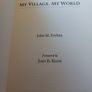 my Village my World / John M. Feehan/1992 Image 3