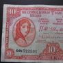 The Central Bank of Ireland. Lady Lavery 10 shillings (1957) #2 Image 2